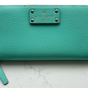 Kate Spade Aqua Leather Wallet